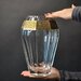 Vaza Moser din cristal in maniera Art Deco cu friza aurita